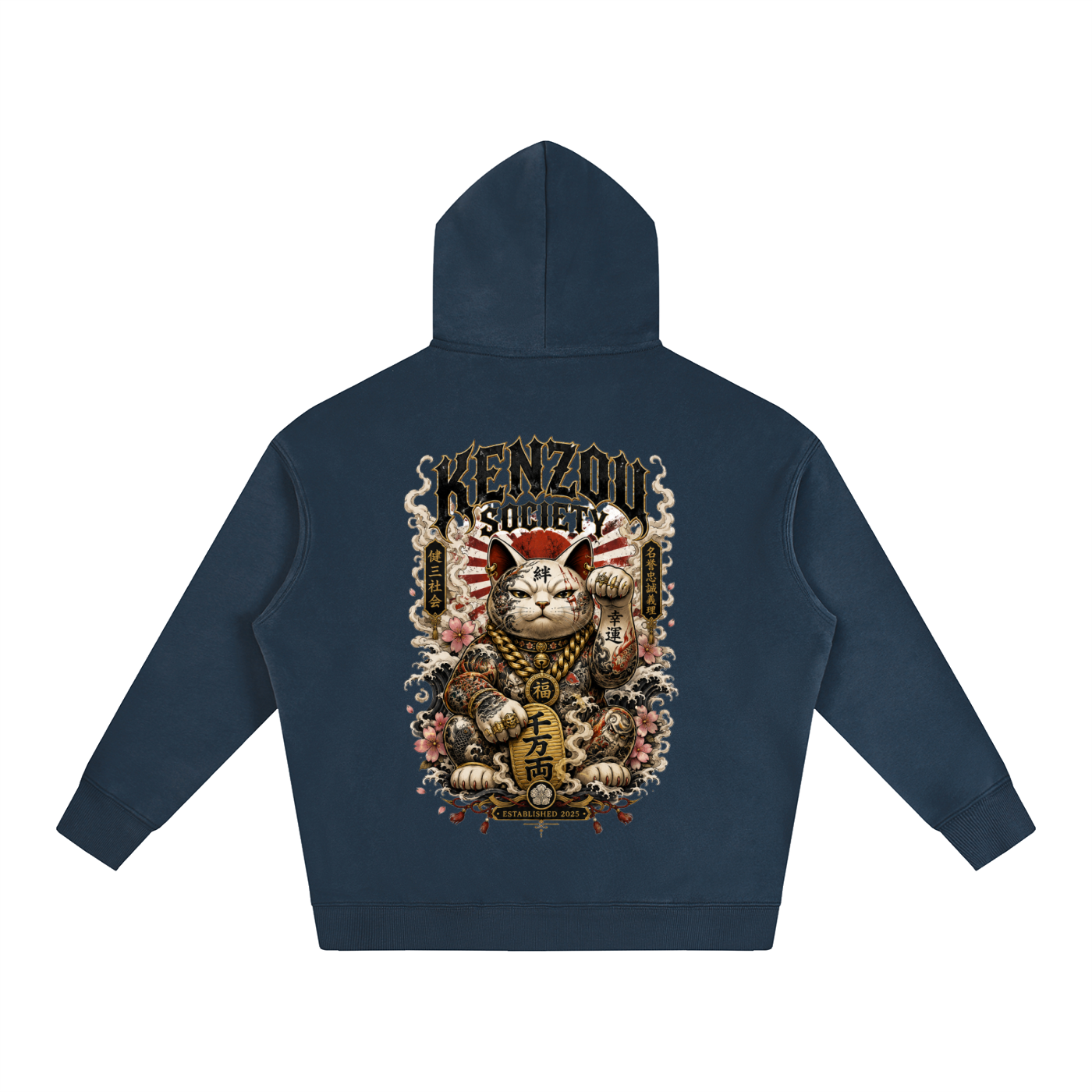 Money Cat Oversize Fleeced Hoodie