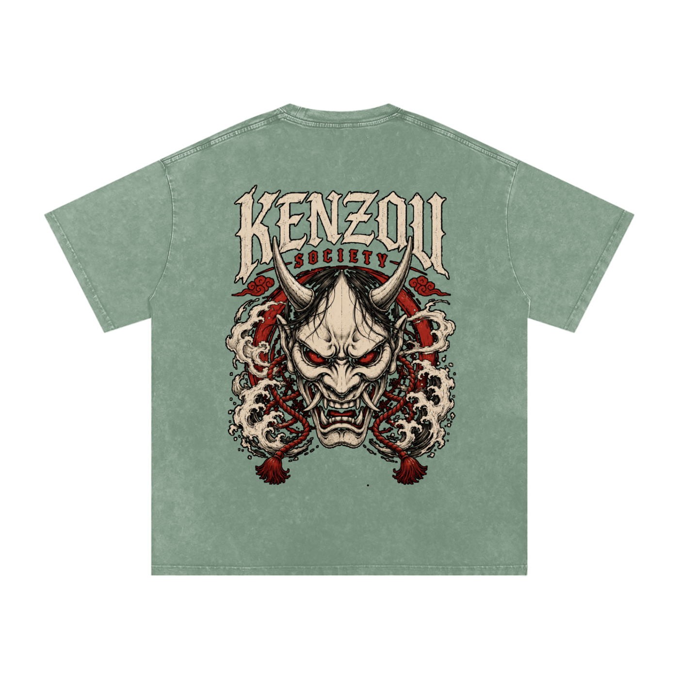 Hannya Snow Washed Oversized Cotton T-Shirt