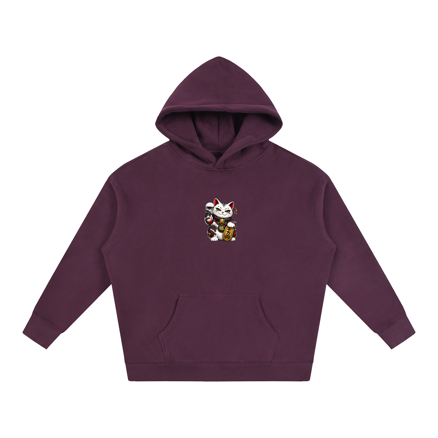 Money Cat Oversize Fleeced Hoodie