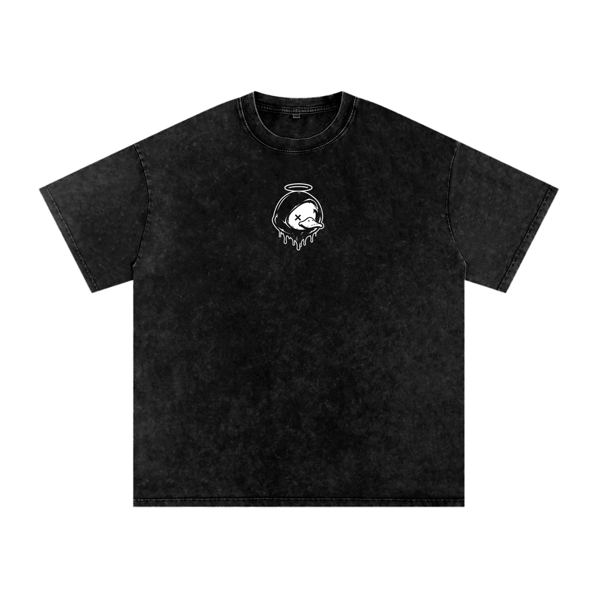 Duck Racing Snow Washed Oversized Cotton T-Shirt