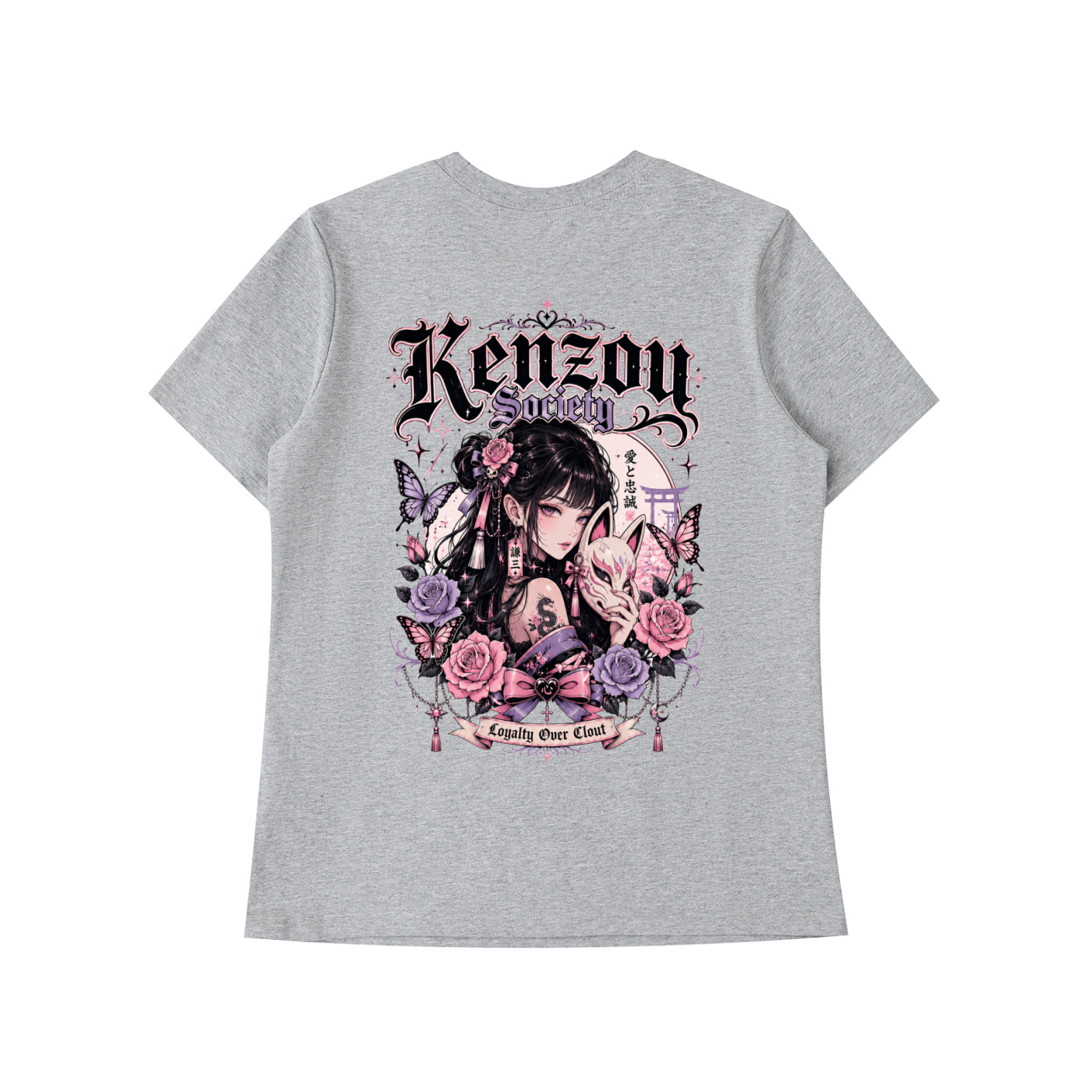Womens Kitsune Essential Standard Shoulder T-Shirt