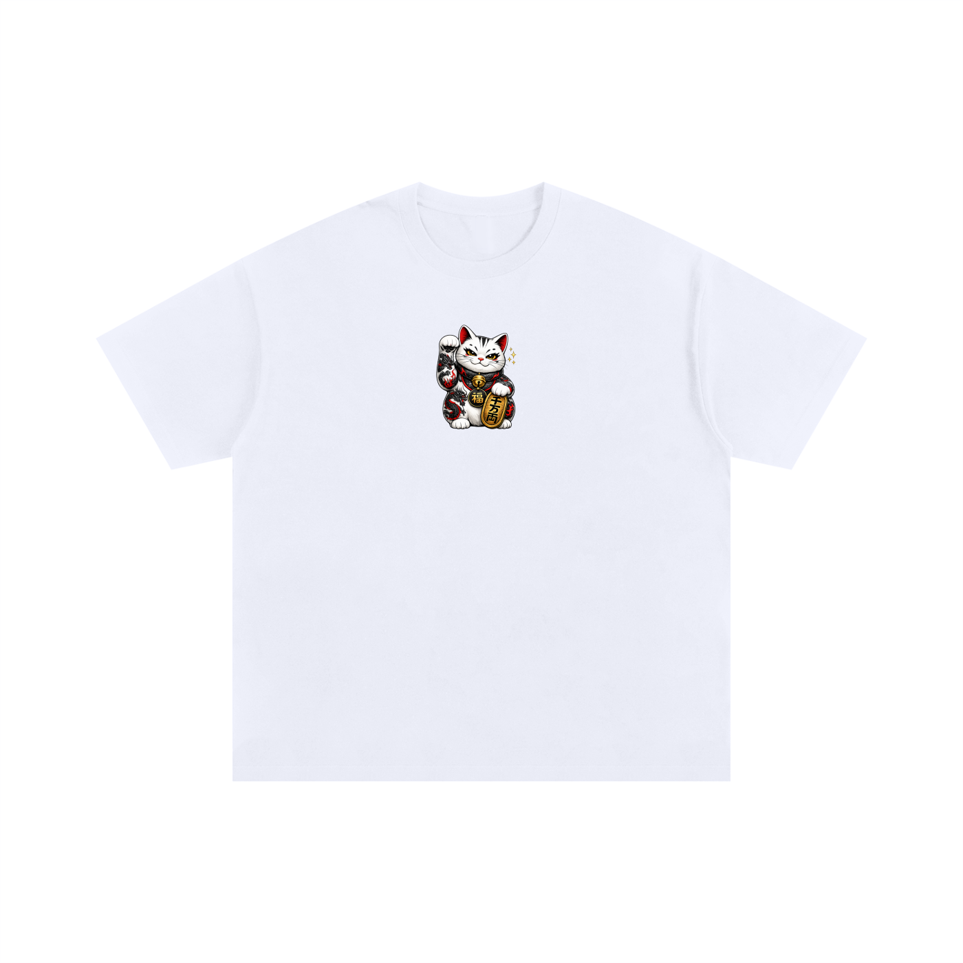 Money Cat Oversized Cotton T-Shirt