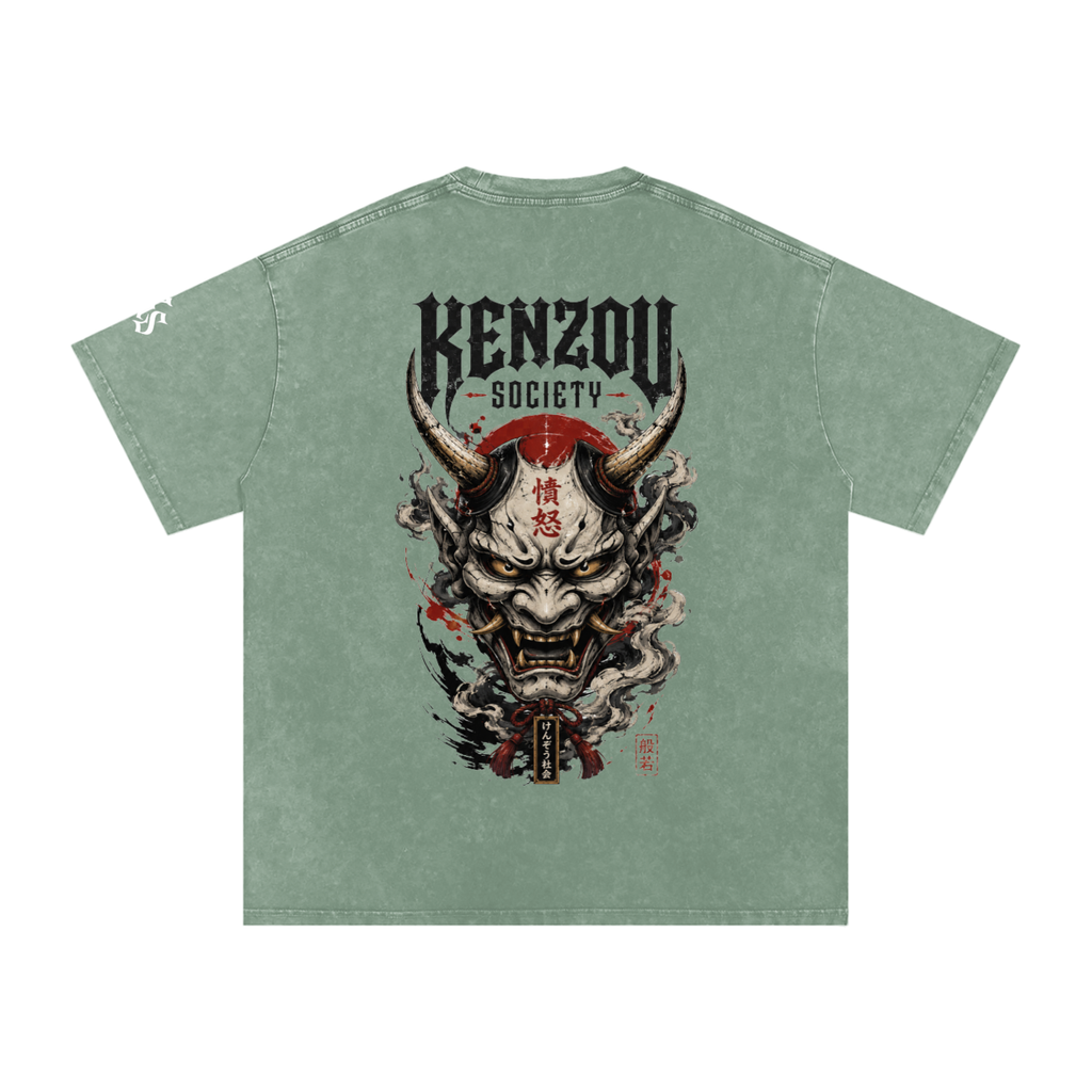 Hannya Snow Washed Oversized Cotton T-Shirt