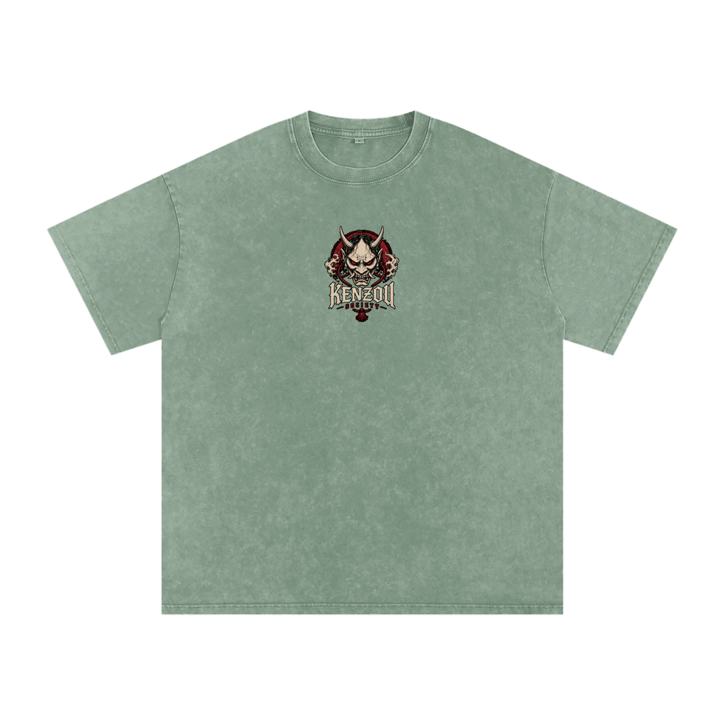 Hannya Snow Washed Oversized Cotton T-Shirt