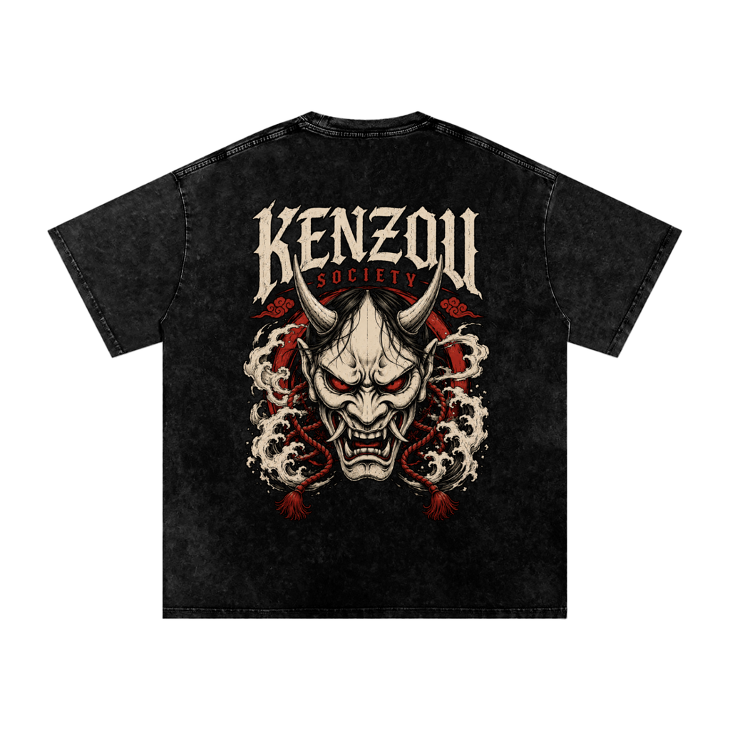 Hannya Snow Washed Oversized Cotton T-Shirt