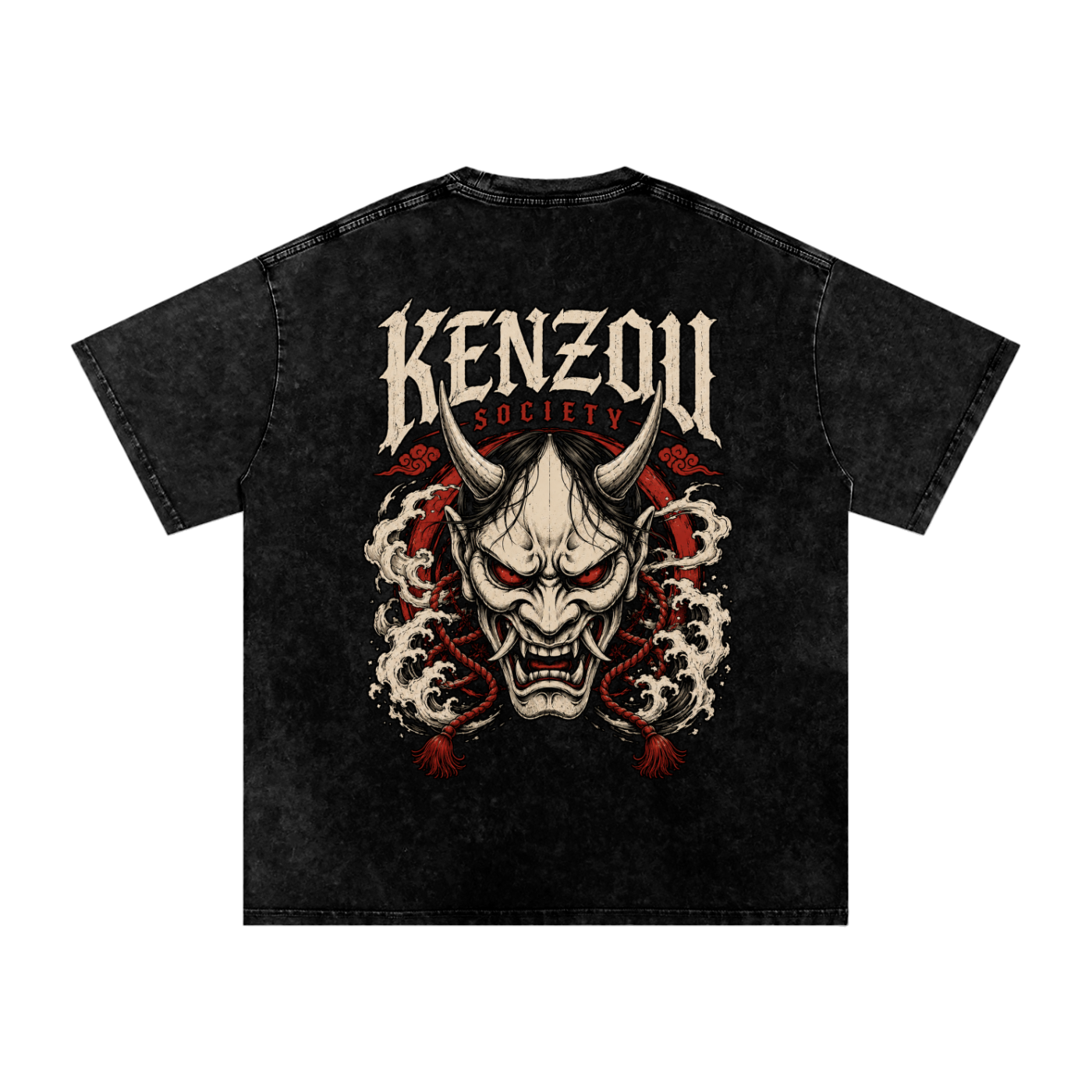 Hannya Snow Washed Oversized Cotton T-Shirt
