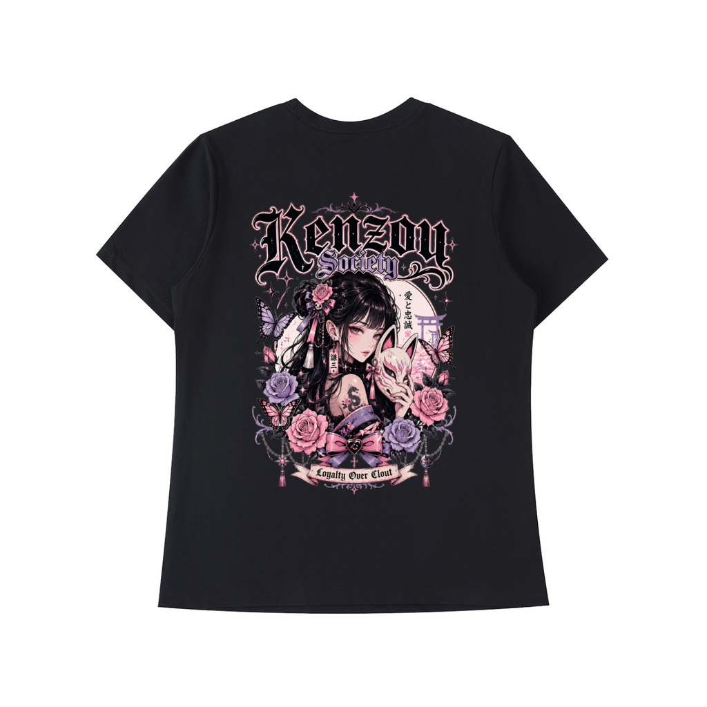 Womens Kitsune Essential Standard Shoulder T-Shirt