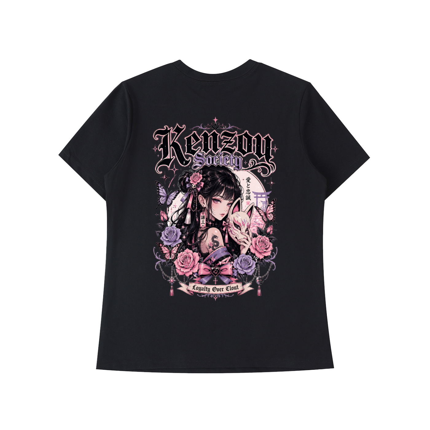 Womens Kitsune Essential Standard Shoulder T-Shirt