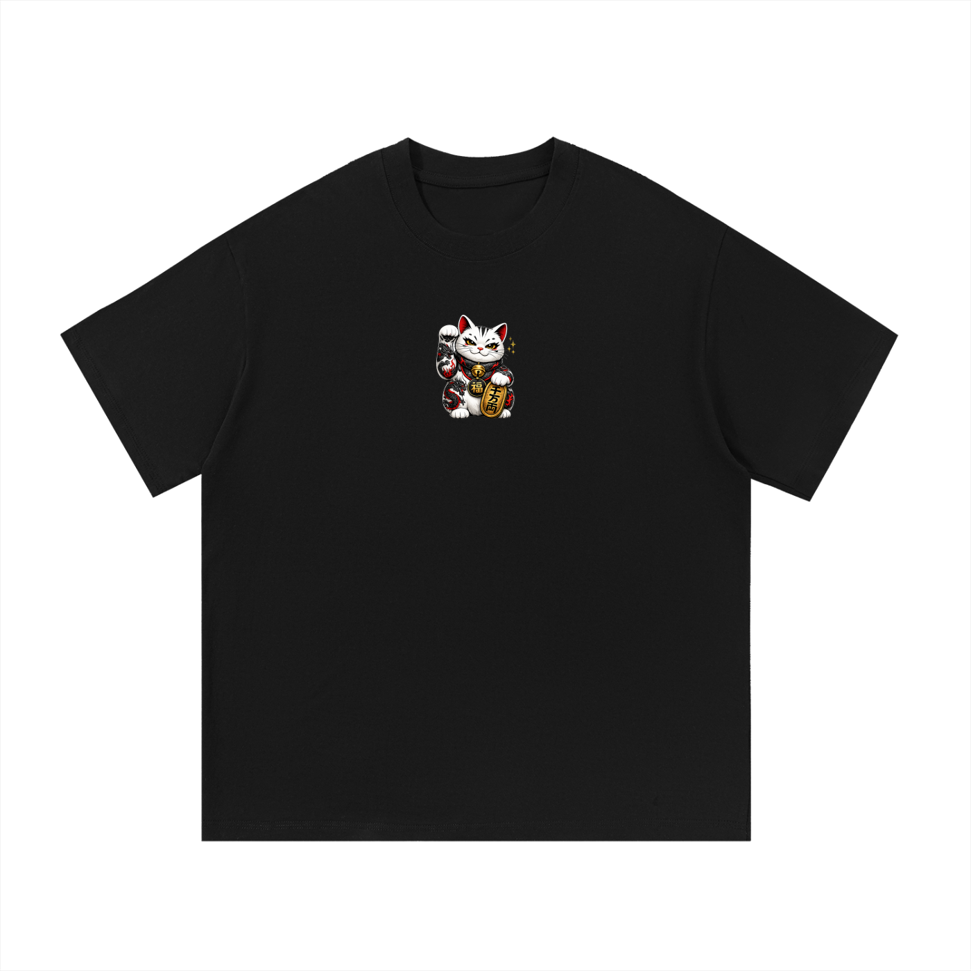 Hannya Money cat Essential Cotton T-Shirt