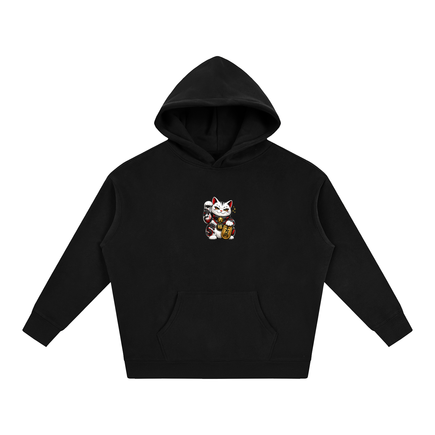 Money Cat Oversize Fleeced Hoodie