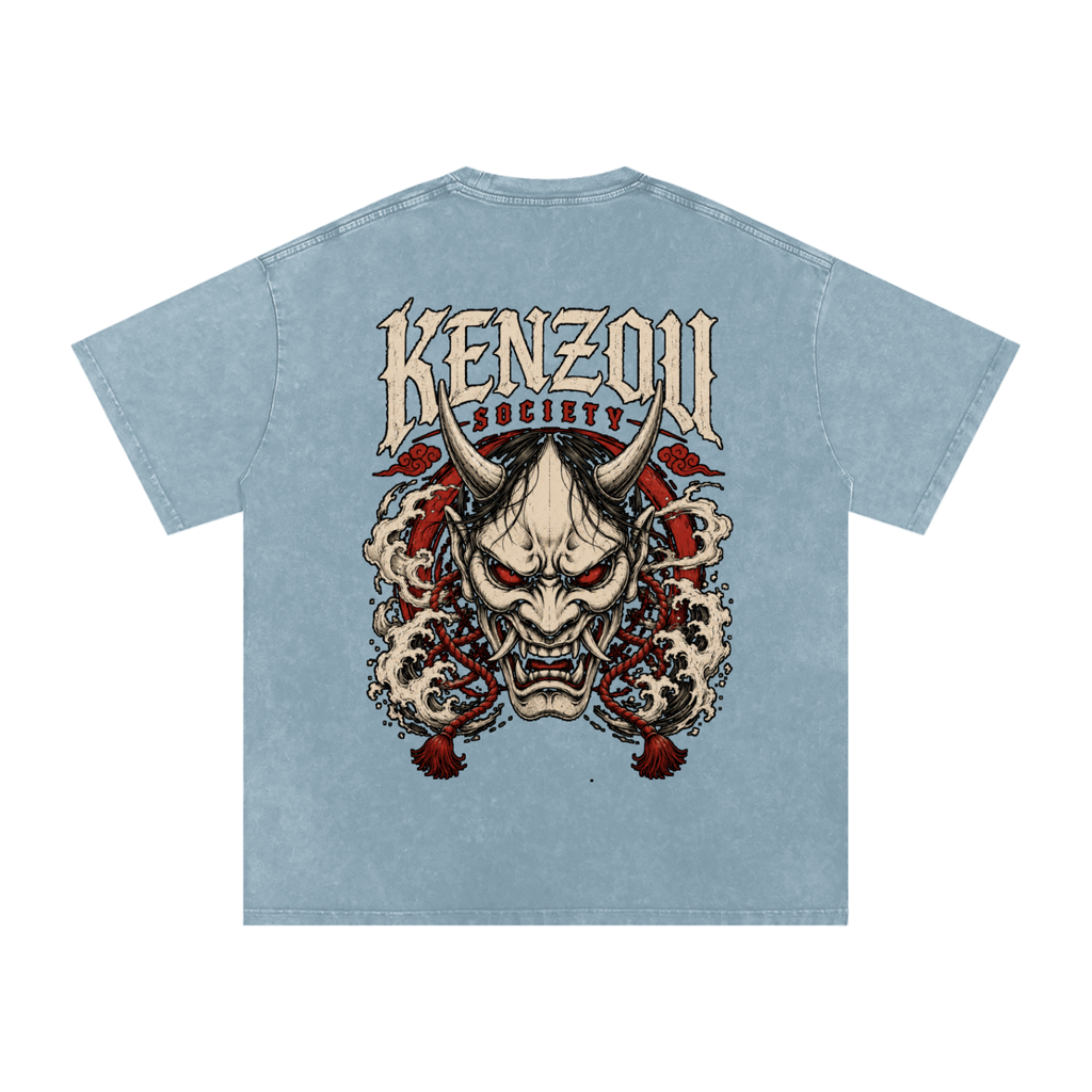 Hannya Snow Washed Oversized Cotton T-Shirt