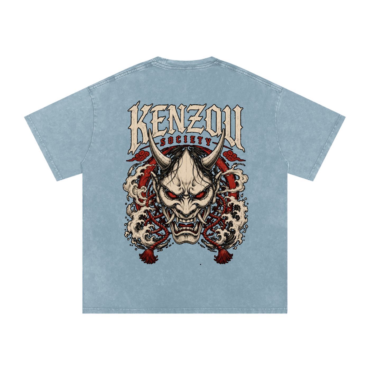 Hannya Snow Washed Oversized Cotton T-Shirt