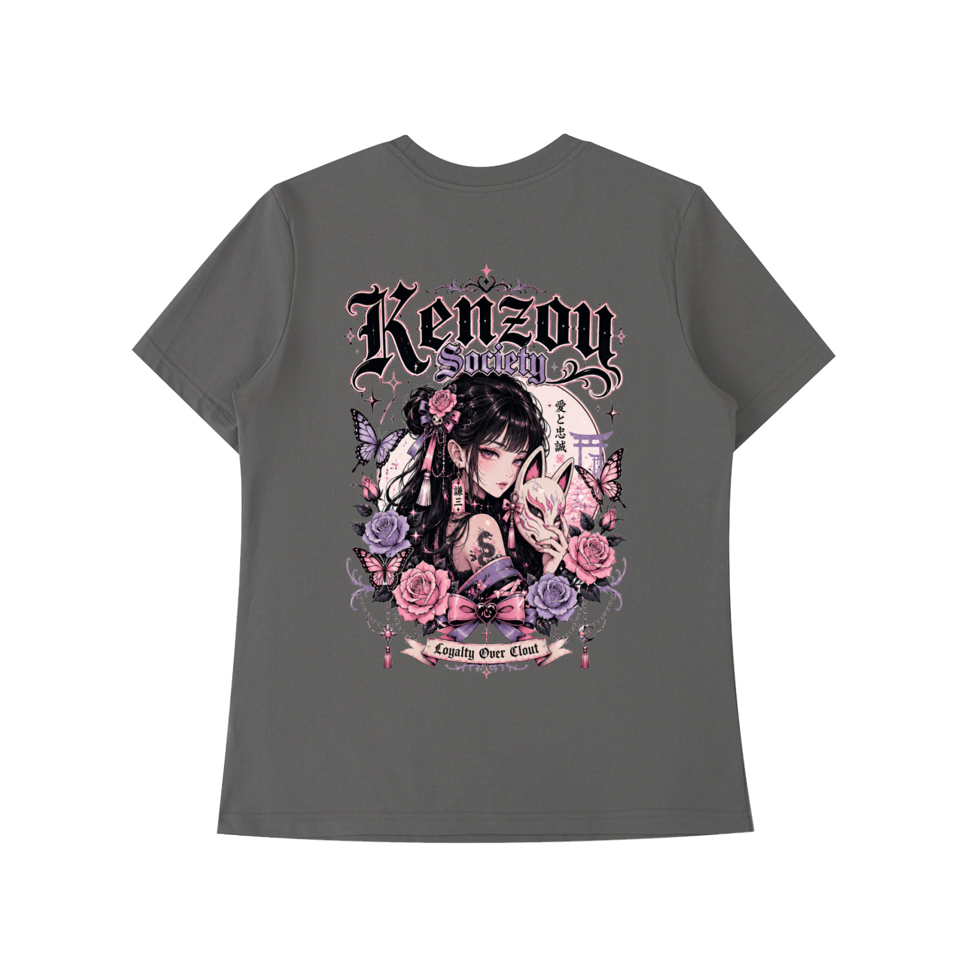 Womens Kitsune Essential Standard Shoulder T-Shirt