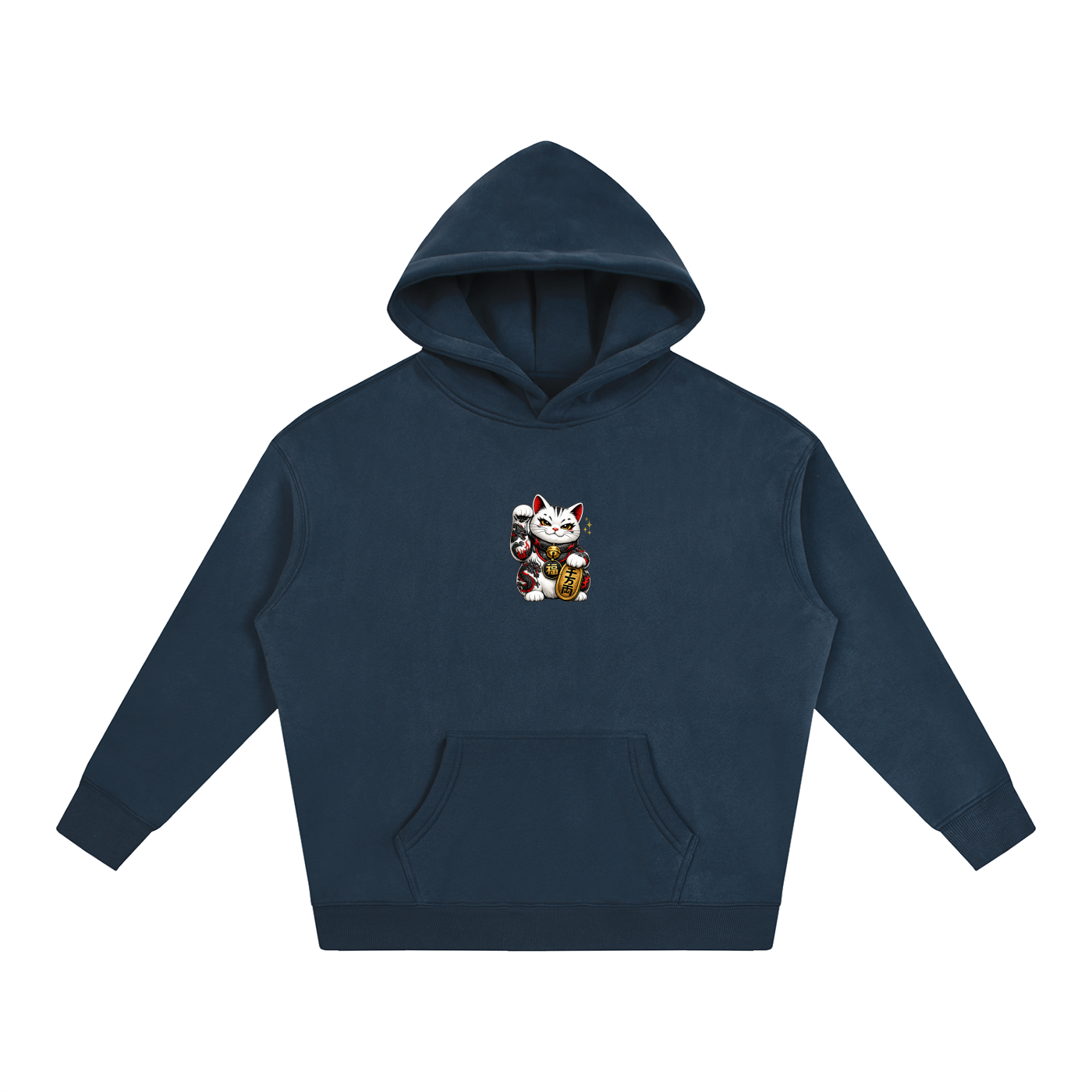 Money Cat Oversize Fleeced Hoodie